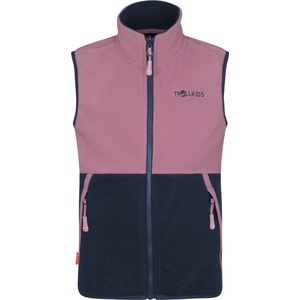 TROLLKIDS Детски поларен елек Trollkids Kid's Kjerag Vest Fleece vest - Mauve / Navy - размер 104 (EU) (703-4667-0313)