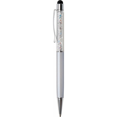 Art Crystella kuličkové pero Touch krémově bílá bílé krystaly Swarovski 1805XGT127