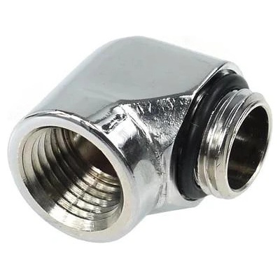 Alphacool Адаптер Alphacool HF, G1/4 външна резба - G1/4, вътрешна резба, Сребрист (64212)