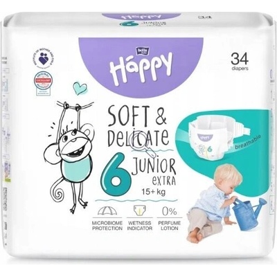 Bella Baby Happy 6 Junior Extra 15+kg 34 ks