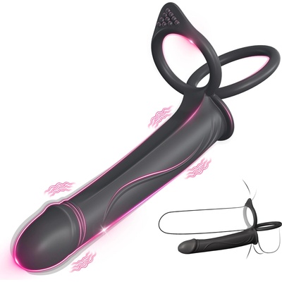 SuperLove Perfect Double Fucker Dual Motor Vibrations Black