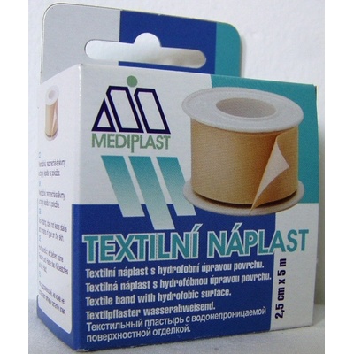 Mediplast textilní náplast cívka 2,5 cm x 5 m