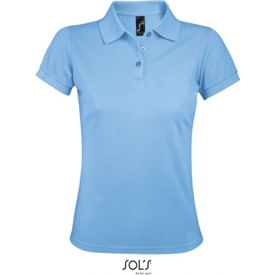 SOL's Collection Polokošile Prime Women krátký rukáv dámská COT-25057341001 Modrá nebesky