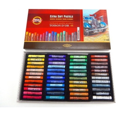 Koh-i-noor Pastely TOISON D'OR Extra Soft Pastels kulaté 48 ks – Zboží Dáma