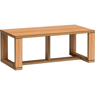 Jarstol Холна маса Fonti F-8 дъб карамел / декоративен принт рибена кост