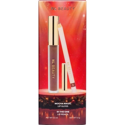 NL Beauty КОМПЛЕКТ NL BEAUTY Lip Kit Christmas Lip Pencil 01 + Mocha Magic Комплект дамски