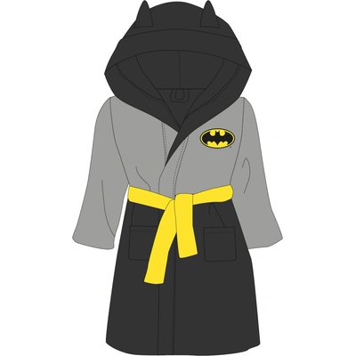 Batman - licencia Chlapčenský župan čierna / šedá