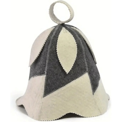 Velforia Čepice Květinový tvar šedobílá – Zboží Dáma