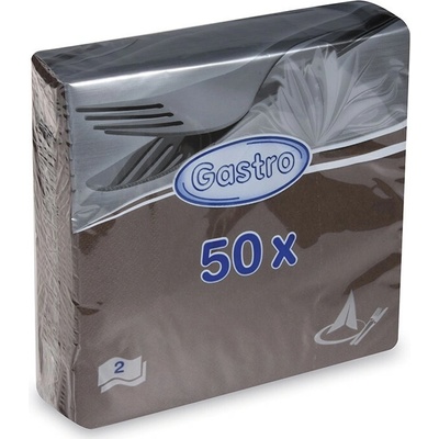Wimex servítky 2V hnedé 33x33cm 50ks