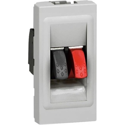 Legrand Розетка за тонколони 1 мод. цвят алуминий Mosaic - 079250 (079250)