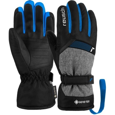 Reusch Flash Gore-Tex Junior dětské lyžařské rukavice black/black melange/brilliant blue