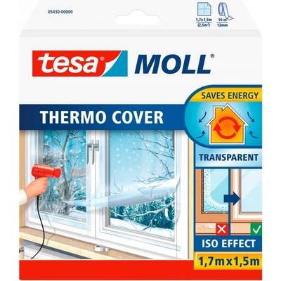tesamoll® tesamoll® Termoizolační fólie na okna Barva: průhledná, Rozměr: 4 m : 1,5 m, Doplňující informace: 1 fólie, 1 role pásky – Hledejceny.cz