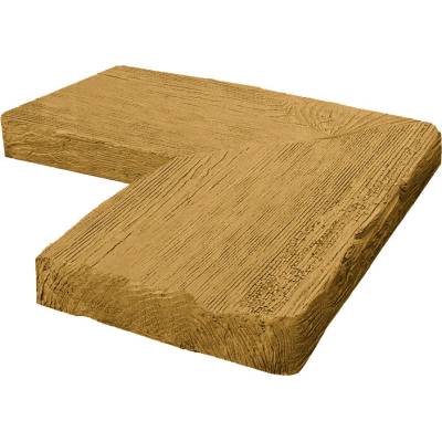 DITON Bazénový lem - vzor SMRK Velikost: 45 × 45 × 5, Varianta: Bazénový lem - vnitřní rohový Smrk světlý, Povrch: natur, reliéfní