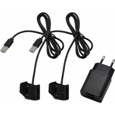 DogTrace Dvojitý napájací adaptér s USB káblami a klipmi