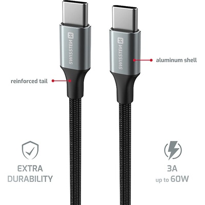 Swissten 71528203 USB-C / USB-C, 1,5m