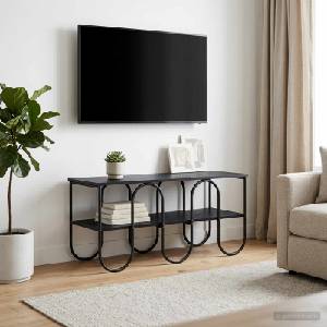 vidaXL ТВ стойка 100 x 40 x 50 cm Черен дъб Инженерна дървесина (8007906)