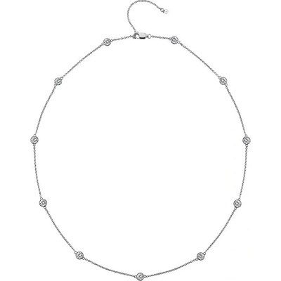 Hot Diamonds Luxusný strieborný náhrdelník s topaz a pravým diamantom Willow DN130