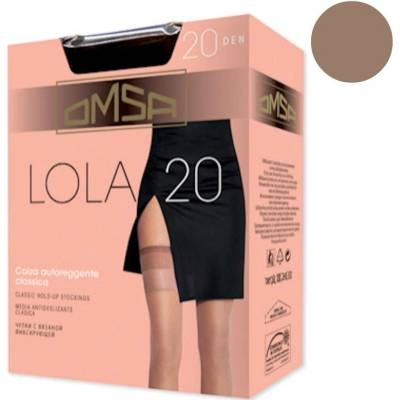 Omsa Samodržící punčochy LOLA 20 DEN caramello Tělová