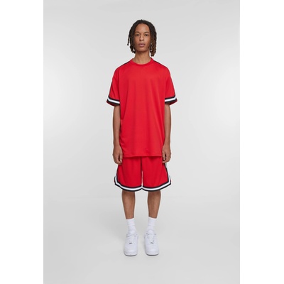 Urban Classics Мъжки къси панталони в червен цвят Urban Classics Stripes UB-TB243-12999 - Червен, размер M