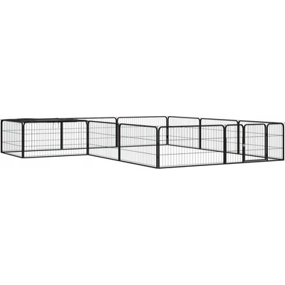 VidaXL Kotec pro psa z práškované oceli 300 x 300 x 50 cm