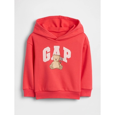 GAP Baby mikina s logem Brannan Bear Červená Červená – Sleviste.cz