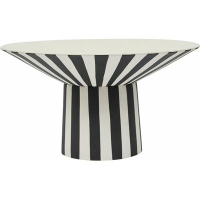 OYOY Living Design Toppu Čierno biela béžová kameninová misa 30 cm