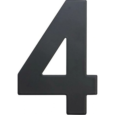RICHTER CZECH Číslice a písmena černá matná 75 mm číslo: 4