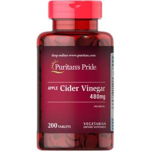 Puritan's Pride Apple Cider Vinegar 480 mg [200 Таблетки]