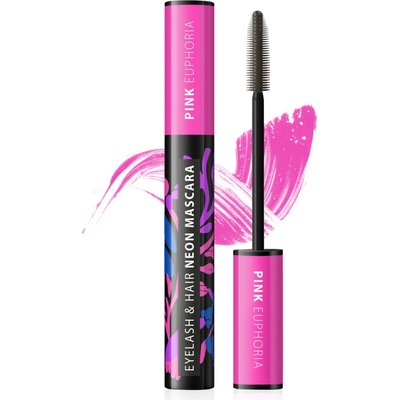 Dermacol Neon Pink Euphoria neónová maskara na oči a vlasy 9 ml