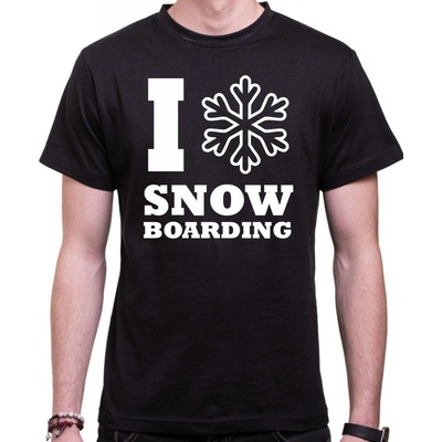 Fajntričko tričko I snowboarding černá