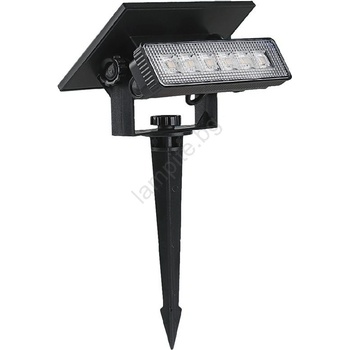 V-TAC LED соларна лампа LED/0, 9W/3, 7V 3000K IP65 1200 mAh черна (VT2210)