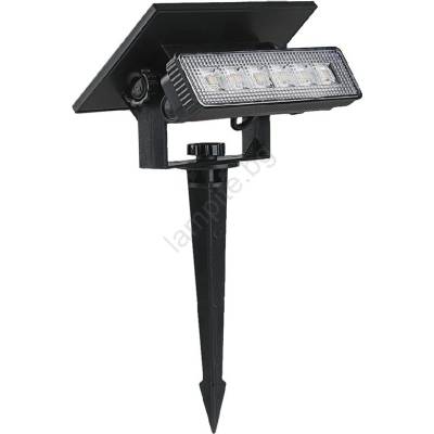 V-TAC LED соларна лампа LED/0, 9W/3, 7V 3000K IP65 1200 mAh черна (VT2210)