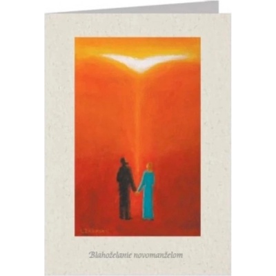 Pozdrav s textom (SB001) - Blahoželanie novomanželom - Ladislav Záborský