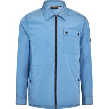 Barbour International Риза с дълъг ръкав Barbour International Men's Inline Cotton Long Sleeve Overshirt - Blue