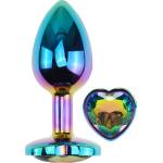 SuperLove Heart Anal Jewel Multicolor Small