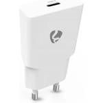 Nedis WCHAC20WT USB зарядно устройство за стена, 20 W, GaN, PD3.0, 1, 67 / 2, 22 / 3, 0 A, USB-C, автоматичен избор на напрежение (WCHAC20WT)