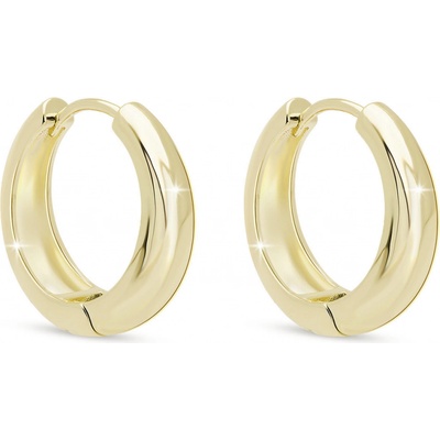 Biju Dubai 3556 Pozlacené náušnice masivní kruhy 1003556