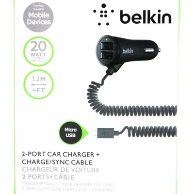 Belkin зарядно за кола micro USB с 2 USB порта - 3.1 А - 12 / 24V