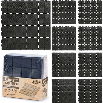 Prosperplast Easy Square 40 x 40 cm černá 9 ks
