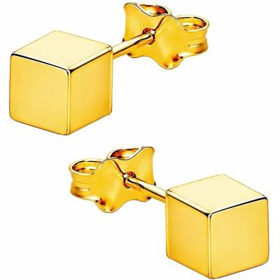 Zlaton Náušnice žluté zlato krychle pecky 0.50cm 1.3g O16062603234