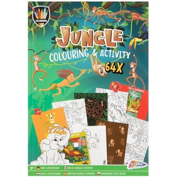 Moxy Книжка за оцветяване и дейности Джунгла, А4, 64 страниц (5525122188)