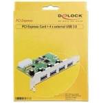 Delock PCI Express карта с 4 USB 3.0 порта, Delock - 89363