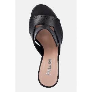 Pollini чехли с висок ток дамски от кожа