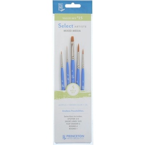 Princeton Artist Brush Selectartiste Multi-Technique Комплект четки 5 бр (P3750SET115)