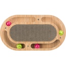 Trixie Škrabací kartón v drevenom ráme s catnipom a hračkami, 45x4x25cm