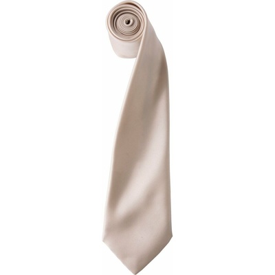 Premier Workwear Pánská saténová kravata PR750 Natural