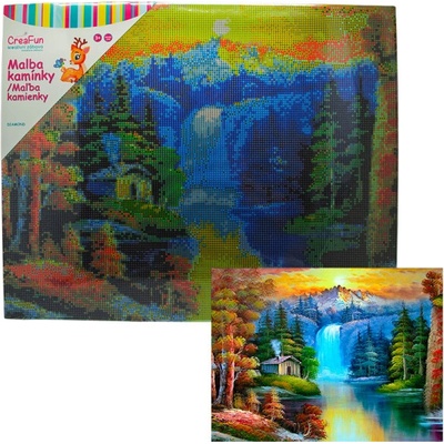 Diamantové malování - Vodopád 40 x 50 cm