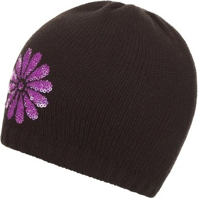 Eisbär čepice zimní Glitter Flower černá 19/20