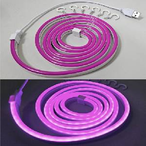 Baterie Centrum Led Гъвкав лента neon led/5v usb 1, 8 м лилав (bc0574)