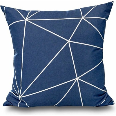 Kvalitex bavlna NORDIC COLLECTION GRID modré 50 x 50 cm